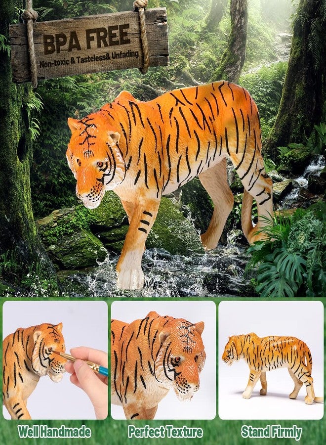 FRUSE Safari Animals Figures Toys, 12PCS Wild Zoo Figurines, Realistic African Jungle Playset With Panda, Lion, Elephant, Educational Learning Toys for Toddlers Kids 3-5 - Image 4